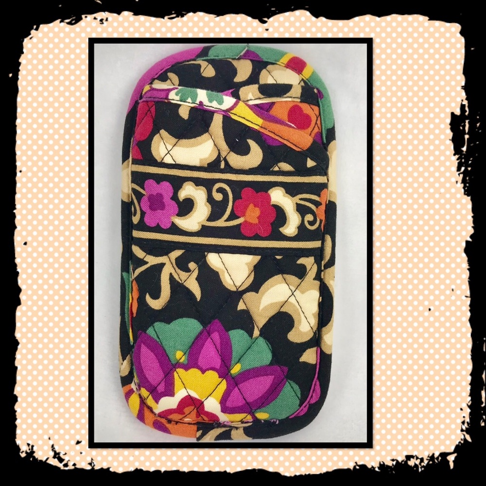 Vera Bradley two pocket soft glasses case